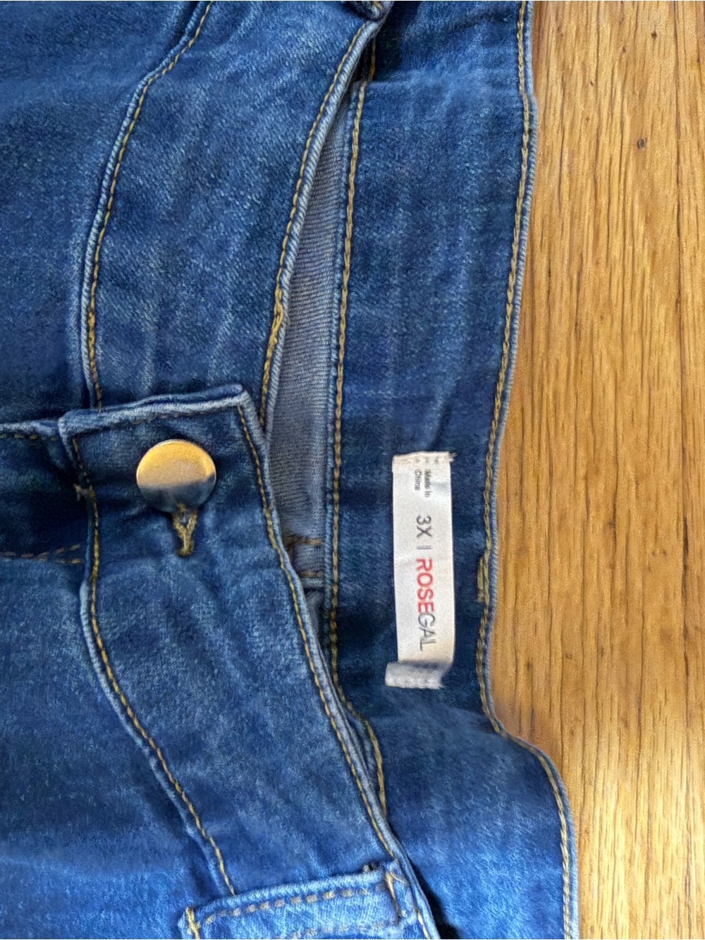 Rose Gal jeans NEW SIZE 3 x Women's Light Blue Embellished Side-Panel Jeans - Picture 4 of 5